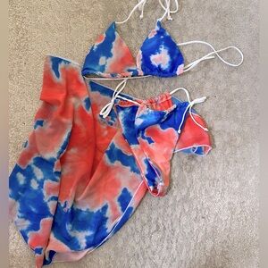 Hot tie dye bikini set
